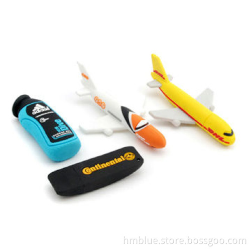 PVC USB pen drives, can be customized, any customized color and logo available